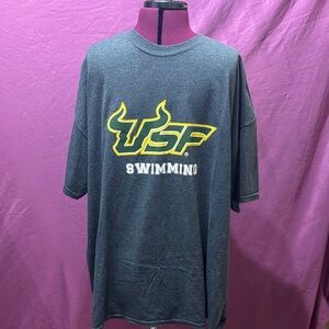 Gildan Charcoal USF Tee swimming 2XL